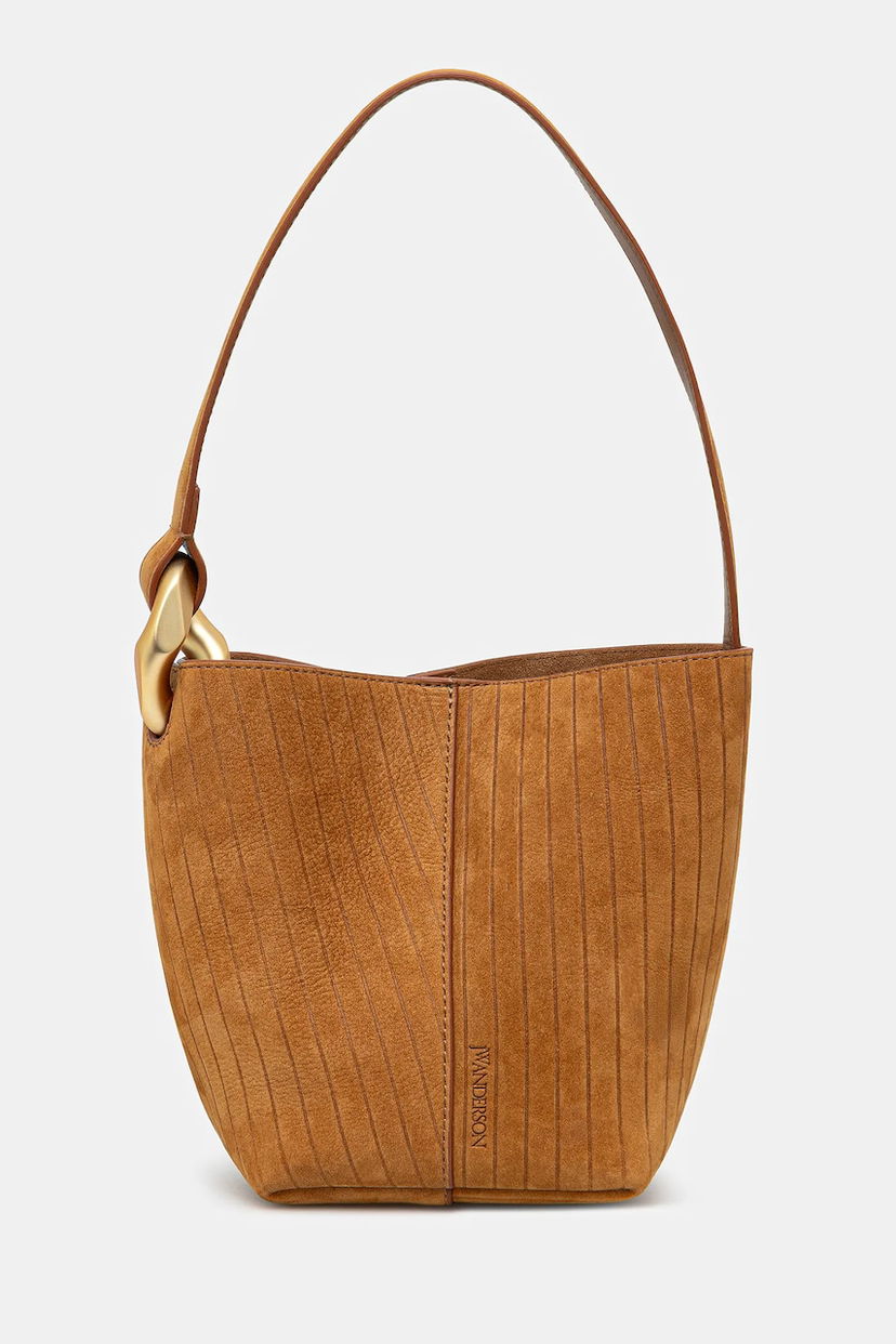 Torbica JW Anderson JW Anderson The Jwa Corner Small Bucket Bag Rjava | HB0740.LA0375