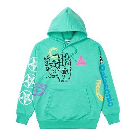 Pulover Palace Palace X Cannondale Graffiti Print Hoodie Zelena | P21CHD002