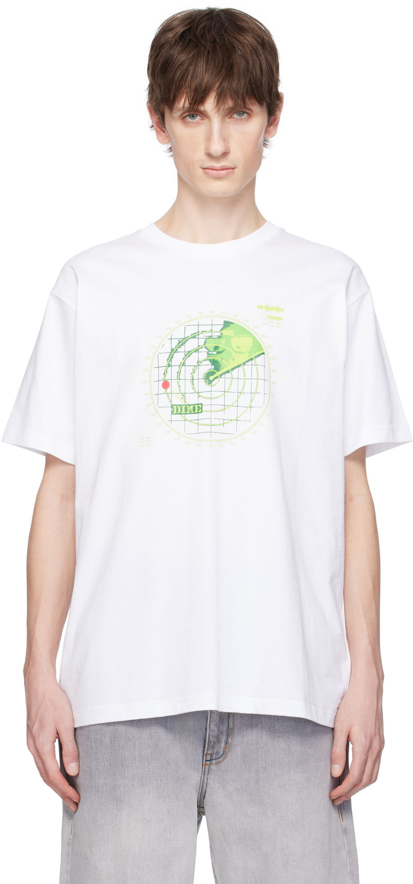Majica Dime Dime Radar Graphic T-Shirt Bela | DIMESP2557WHT