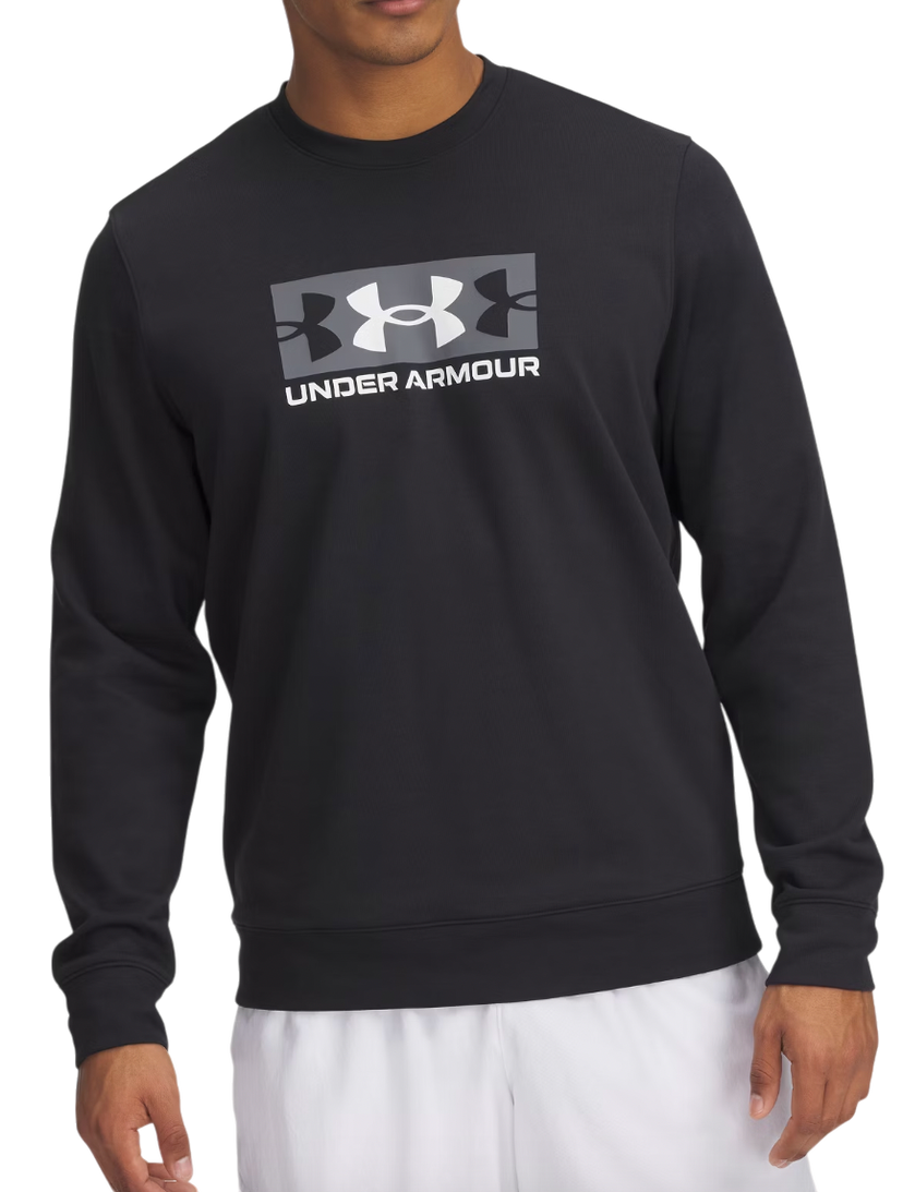 Pulover Under Armour Rival Terry Logo Crew Sweatshirt Črna | 1390140-001