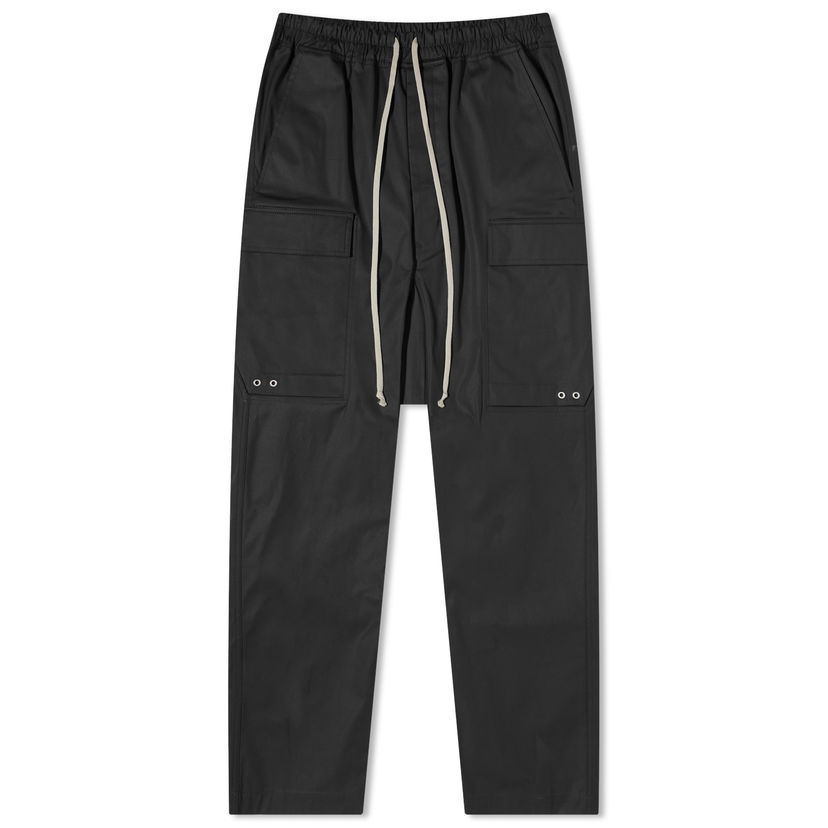 Cargo hlače Rick Owens Long Cargo Pants Črna | RU02C7379-TE-09