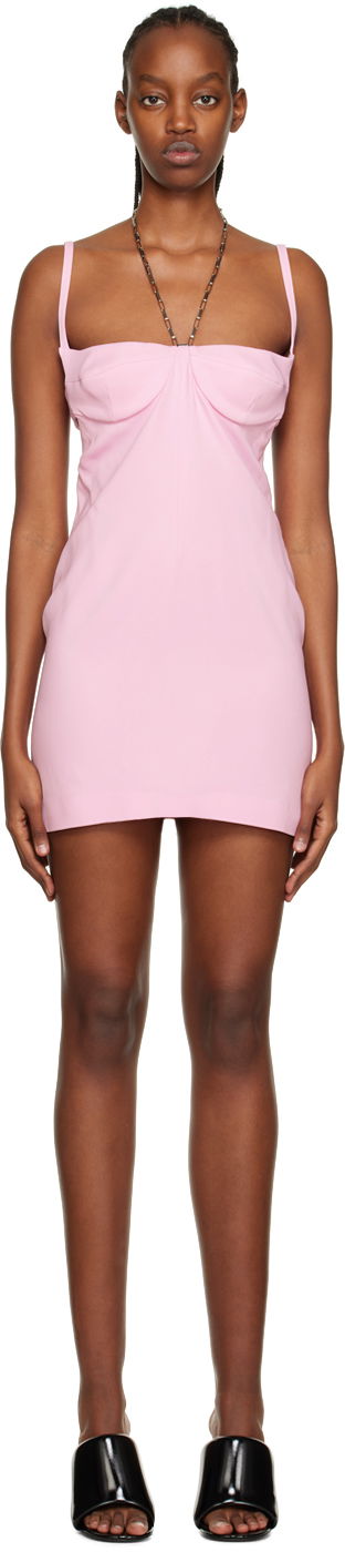 Obleke The Attico Attico Coco Mini Dress Roza | 231WCA191 V058