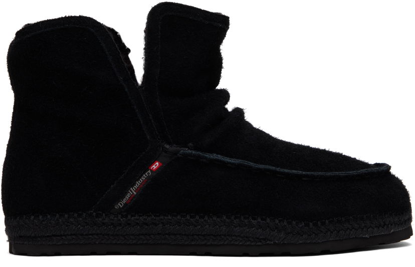 Superge in čevlji Diesel D-Lukas Akb Felt Espadrille Ankle Boots Črna | Y03619-P6898-T8013