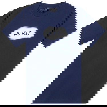 Majica A.P.C. Albert Spray Logo Tee Mornarica | COEIO-H26259-IAK, 0