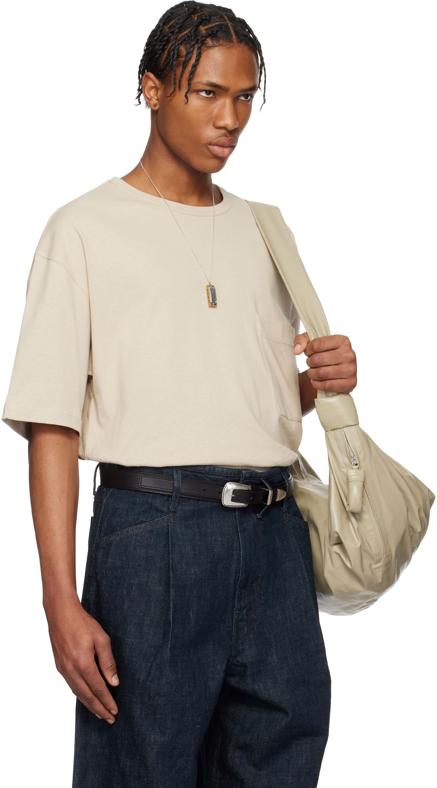 Torbica LEMAIRE Lemaire Boxy Short Sleeve T-Shirt Bež | TO1382 LJ1010, 1