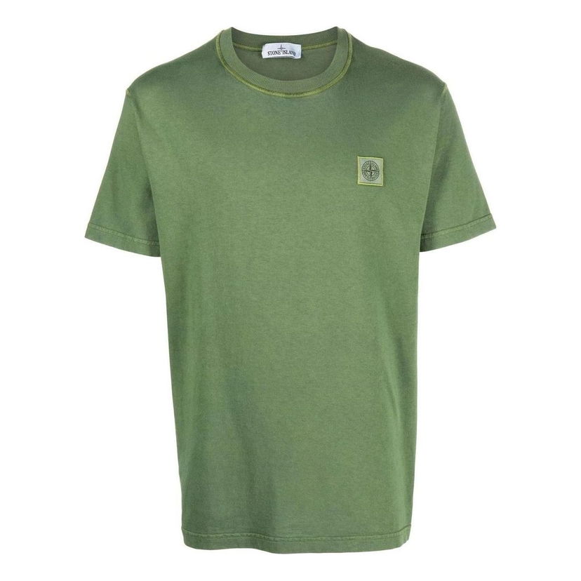 Majica Stone Island Plain Logo T-Shirt Zelena | 771523742-V0158