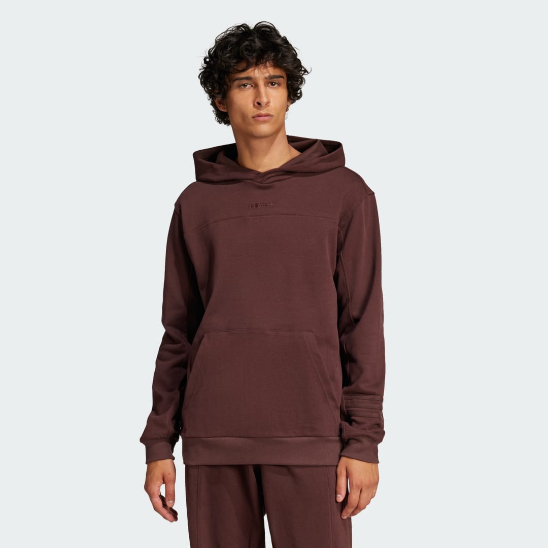 Pulover adidas Performance Burgundy Fleece Hoodie Bordo | JC8351, 0