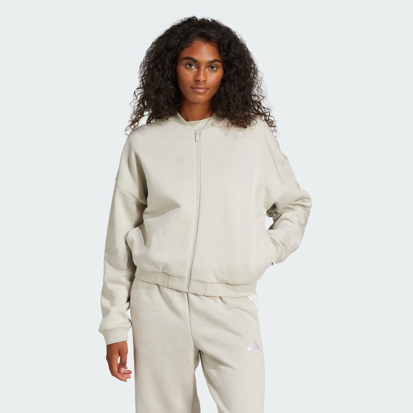 Pulover adidas Performance Essentials Logo Bomber Jacket Bež | JD9972