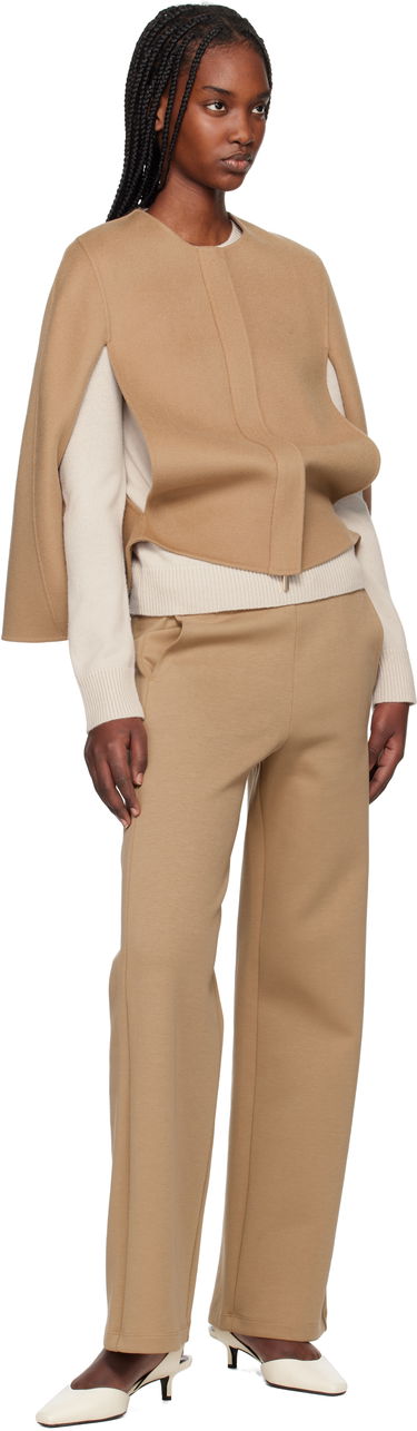 Telovnik Max Mara Max Mara Helene Wool Cape Jacket Rjava | 2519731011600, 3