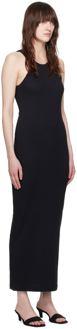 Obleke TOTEME TOTEME Women's Curved Maxi Dress Črna | 243-WRD3766-FB0094, 1
