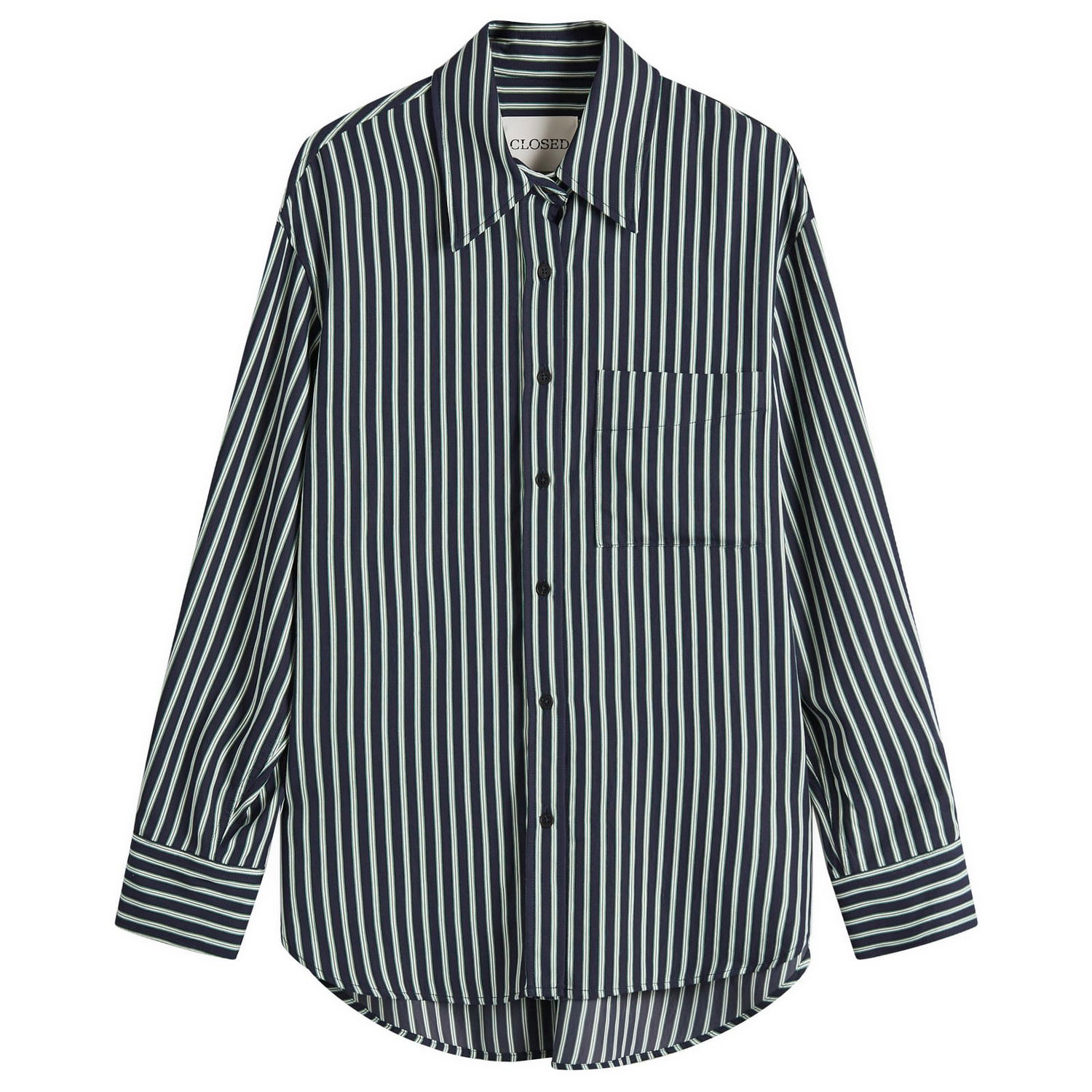 Srajce CLOSED Closed Oversize Striped Shirt Mornarica | C94241-54W-22, 0