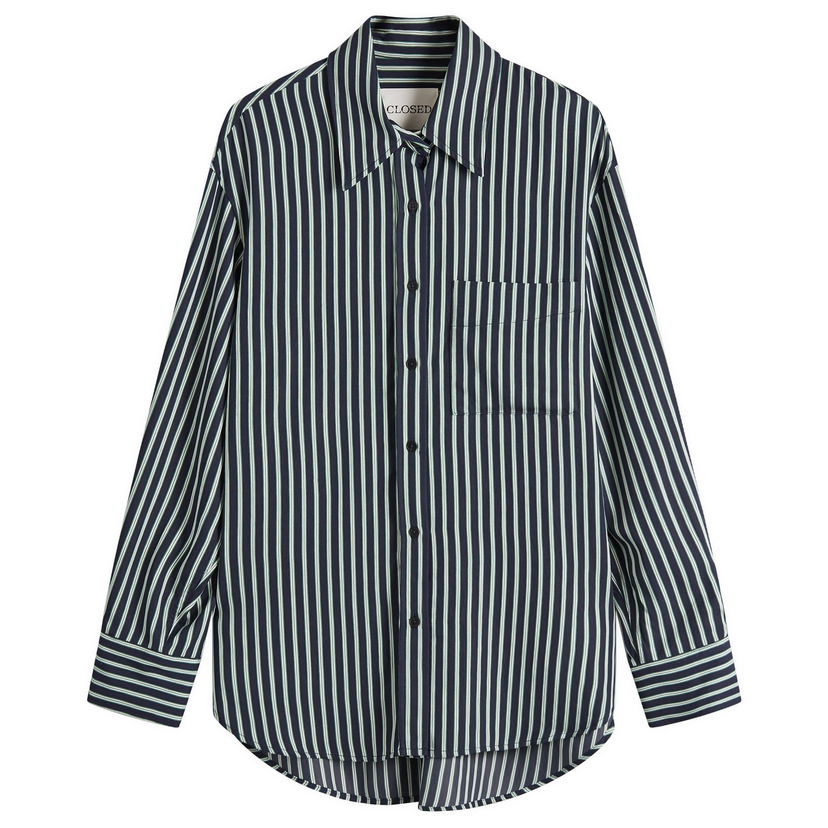 Srajce CLOSED Closed Oversize Striped Shirt Mornarica | C94241-54W-22