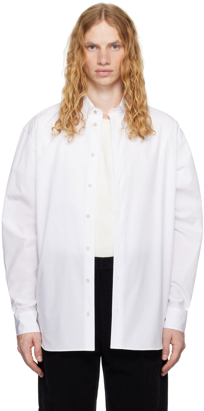 Srajce The Row The Row Ruskin Shirt Bela | 755-W2439