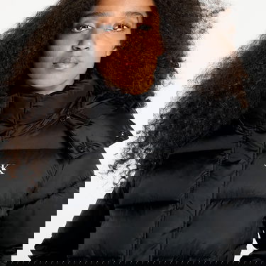 Puhovka CALVIN KLEIN Shiny Monologo Jacket Črna | J20J224616 BEH, 2