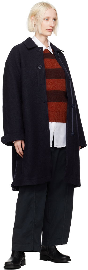 Pleteni pulover YMC YMC Jets Striped Wool Blend Sweater Rdeča | Q8XAB, 3