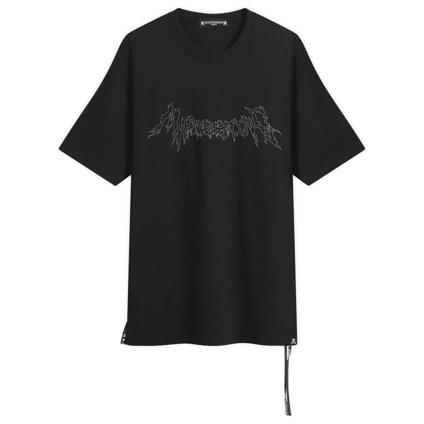 Majica Mastermind WORLD MASTERMIND WORLD Embroidered Logo Short Sleeve T-Shirt Črna | MW25S15-TS069-011