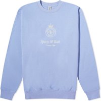 Pleteni pulover Sporty & Rich Crown Embroidered Crew Sweat Lila | CRAW2343NI, 1