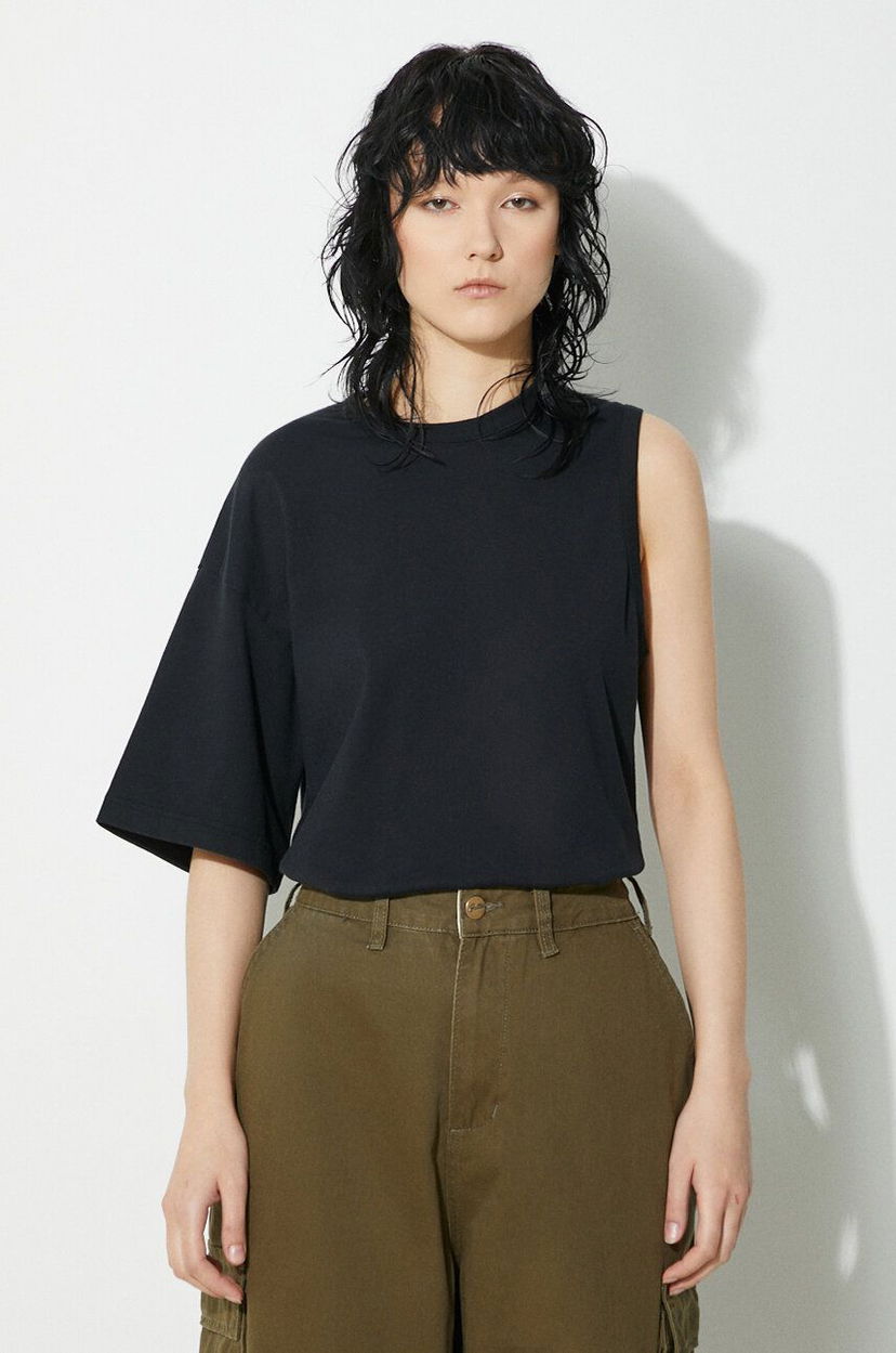 Majica brez rokavov UNDERCOVER Undercover One Sleeve T-Shirt Črna | UC1D1806