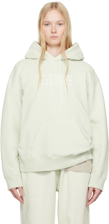 Pulover Maison Margiela MM6 Maison Margiela Unbrushed Sweat Jersey Hoodie Zelena | S62GU0138 M25004, 0