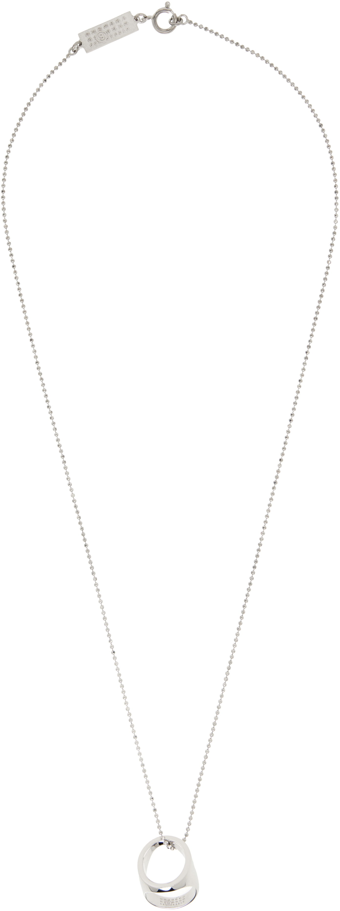 Ogrlica Maison Margiela MM6 Maison Margiela Gold Signet Ring Pendant Necklace Rumena | SM6UU0084 P7355, 1