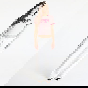 Krop-top Tommy Hilfiger Tommy Jeans Slim Script Crop T-Shirt Roza | DW0DW20631 TH3, 3