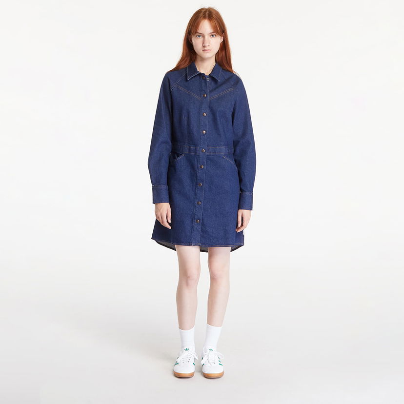 Obleke Wrangler Slim Fit Dress Blue Bella Modra | 112356504