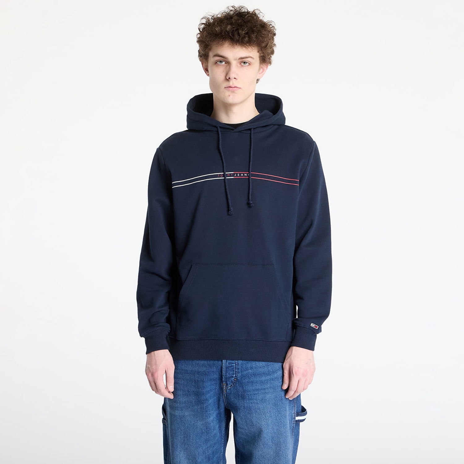 Pulover Tommy Hilfiger Tommy Jeans Regular Entry Graphic Hoodie Mornarica | DM0DM20847 C1G, 0