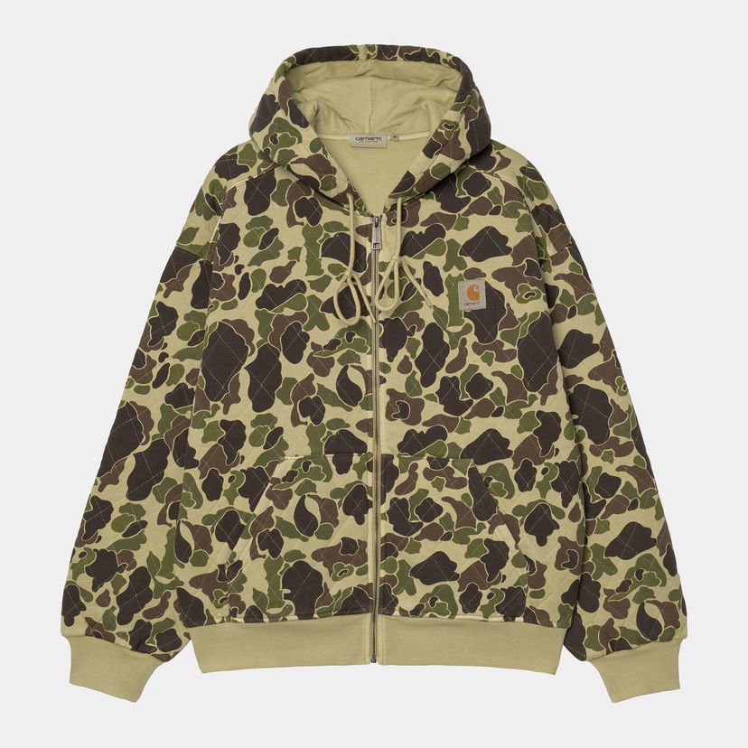 Pulover Carhartt WIP Hooded Vista Quilted Sweat Jacket Camo Duck Večbarvna | I035665_2