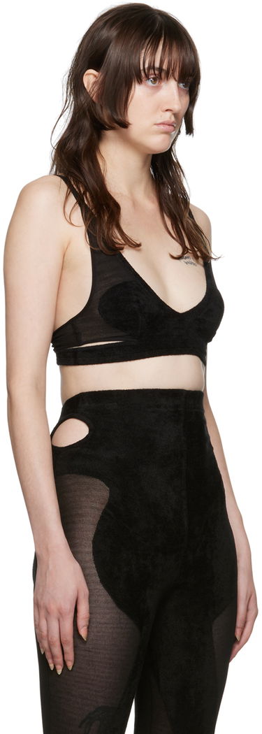 Modrček Dion Lee Chenille Intarsia Bra Zelena | A7606P22, 4