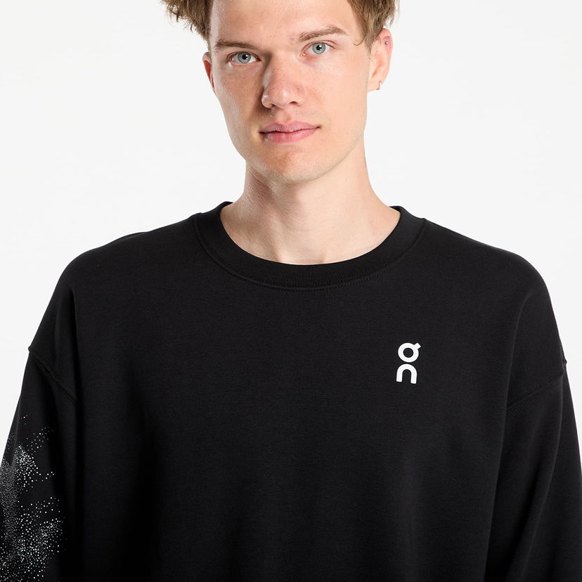 Pulover On Running Club Crew Graphic Sweatshirt Črna | 1MF30540192