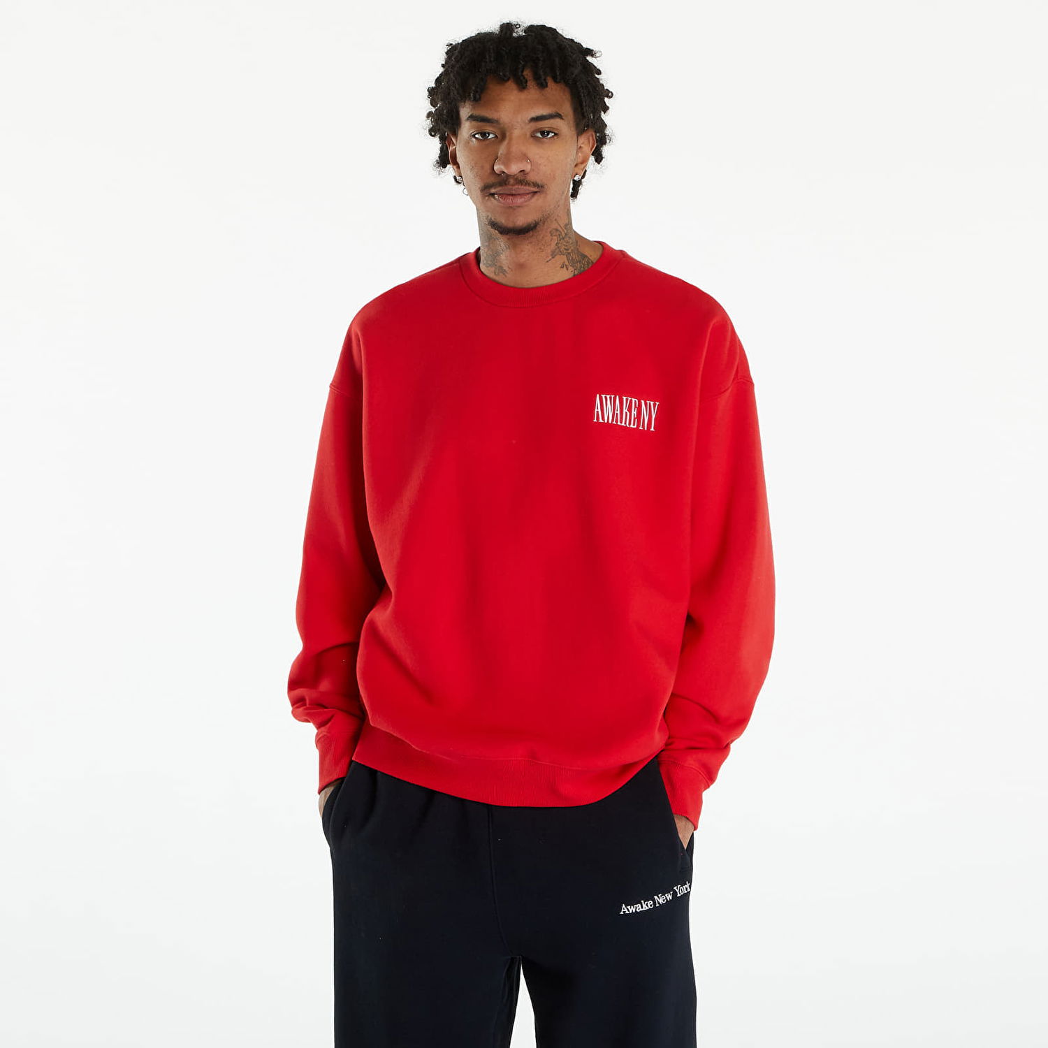 Pulover Awake NY Awake Crewneck Red Rdeča | AWK-SP24-CN002-RED, 0