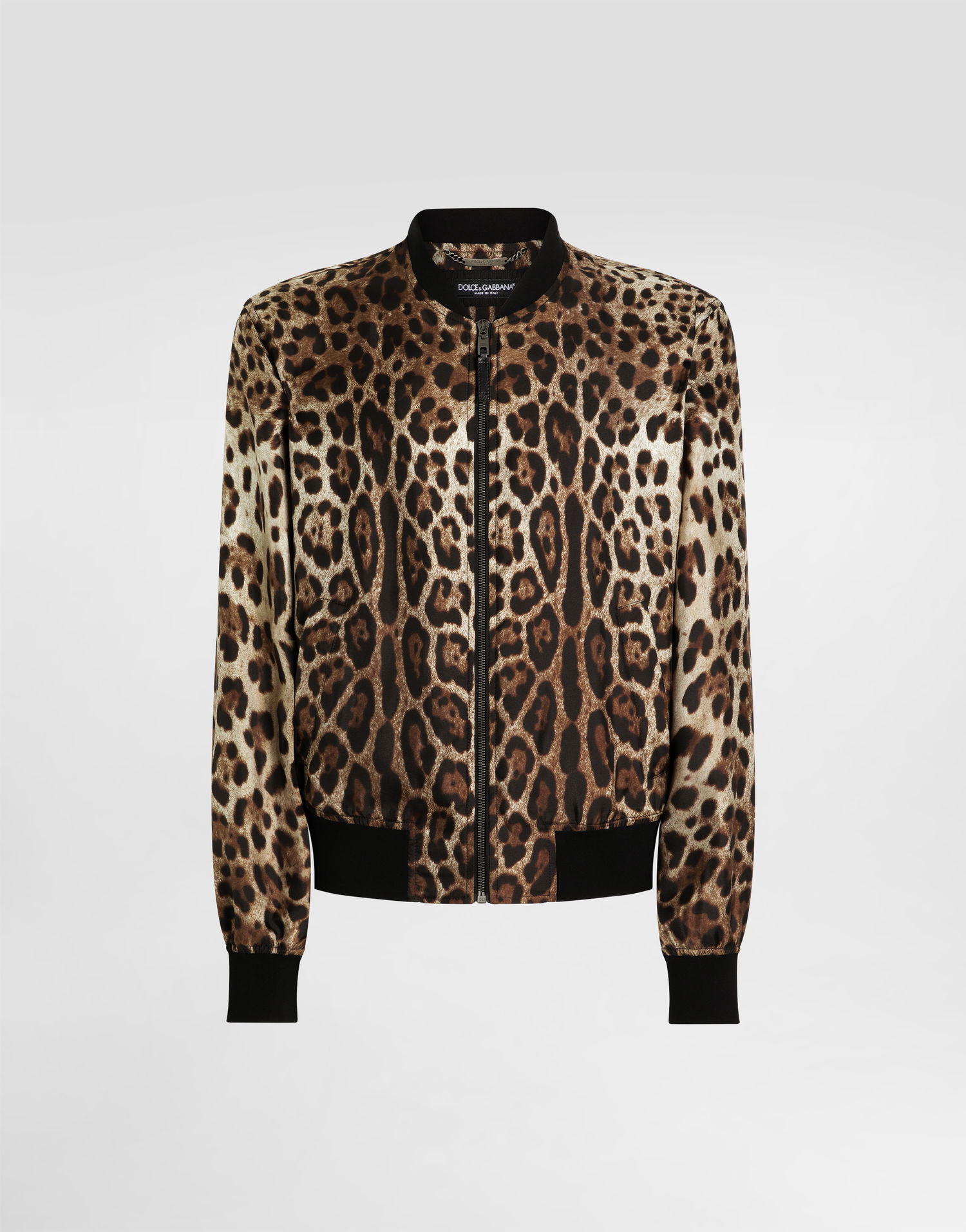 Bomber jakna Dolce & Gabbana Dolce & Gabbana Animal Print Technical Fabric Bomber Jacket Večbarvna | G9BLMTIS1B7HY13M, 0