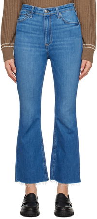 Casey High-Rise Frayed Flare Jeans