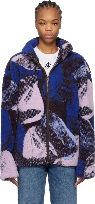 Bomber jakna JW Anderson JW Anderson Printed Fleece Zip-Up Jacket Večbarvna | JK0376-PG1712, 0