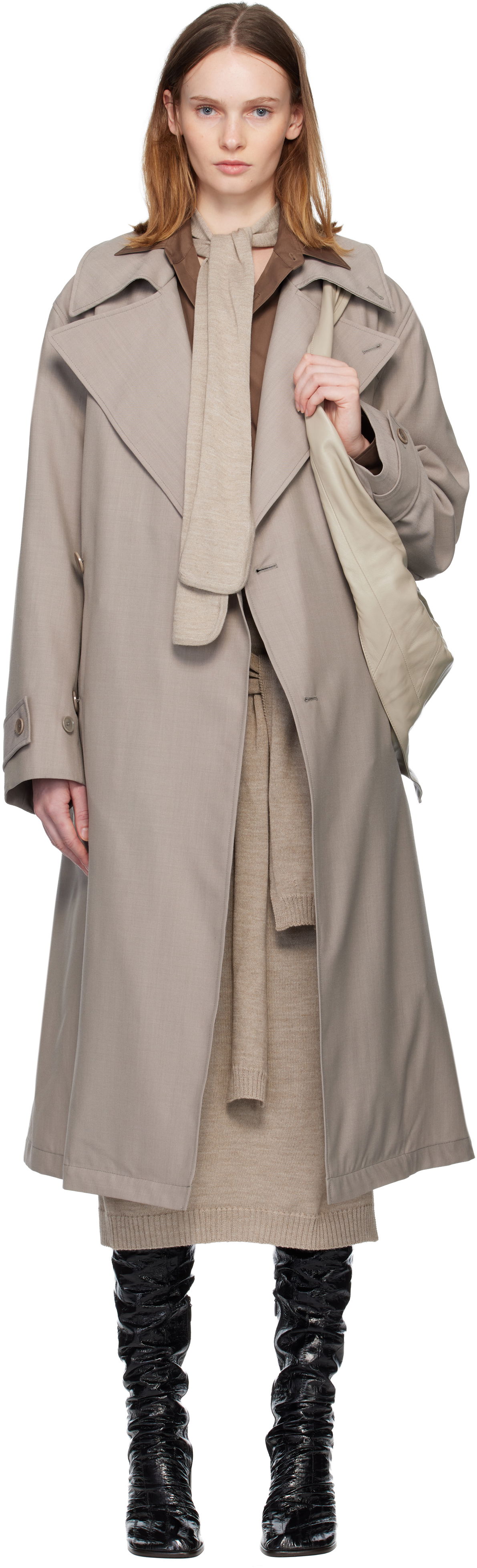 Trenčkot LEMAIRE Detachable Lining Trench Coat Bež | CO1127 LF414, 0