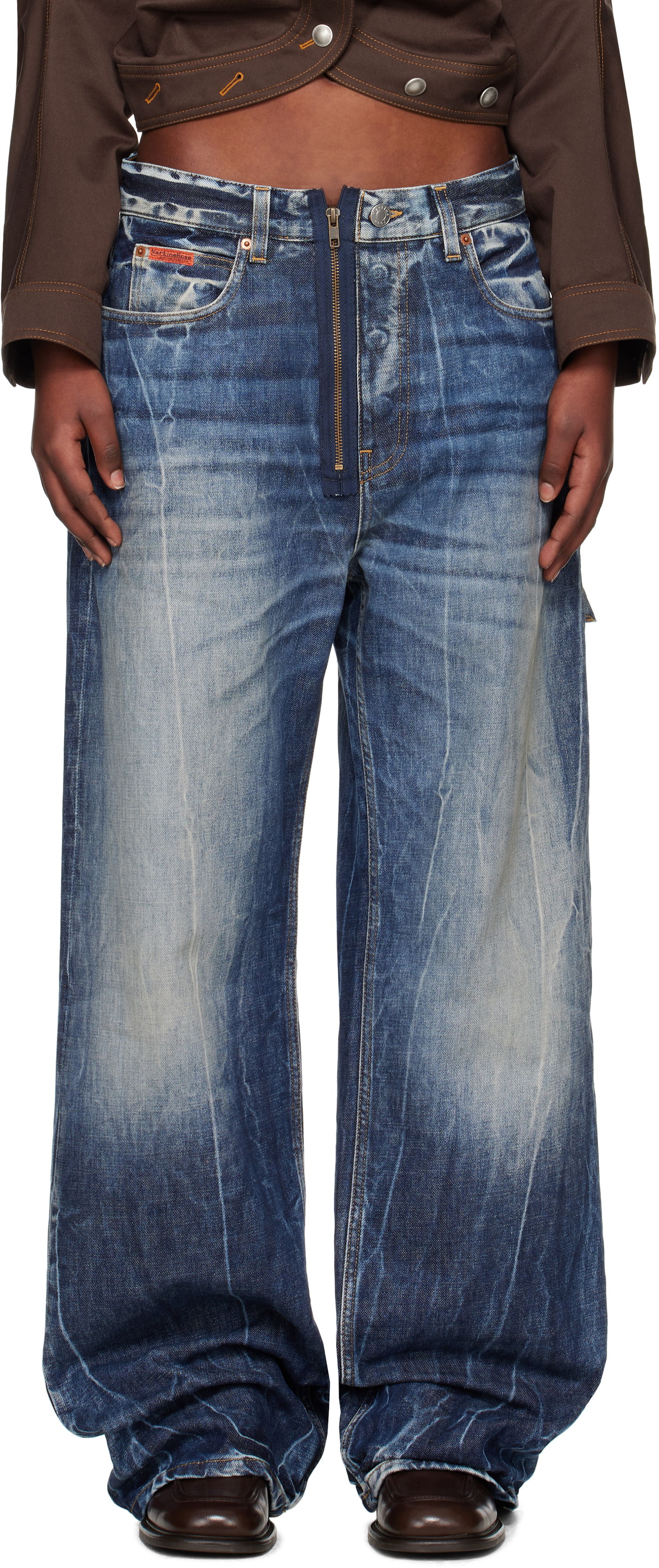 Kavbojke Martine Rose Martine Rose Casual Jeans Modra | 248WD07515, 0