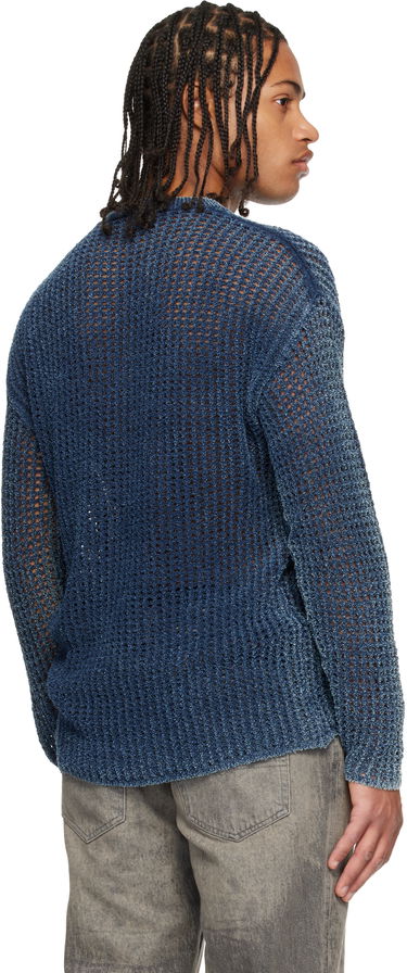 Pleteni pulover Diesel K-Redros Sheer Knit Crewneck Sweater Modra | A19202-0CBDP-8AT, 2