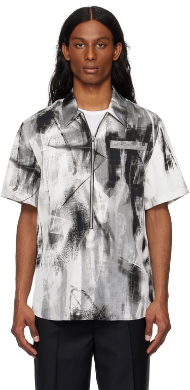 Srajce Helmut Lang Helmut Lang Zip Scribble Shirt Bela | P02HM507, 0