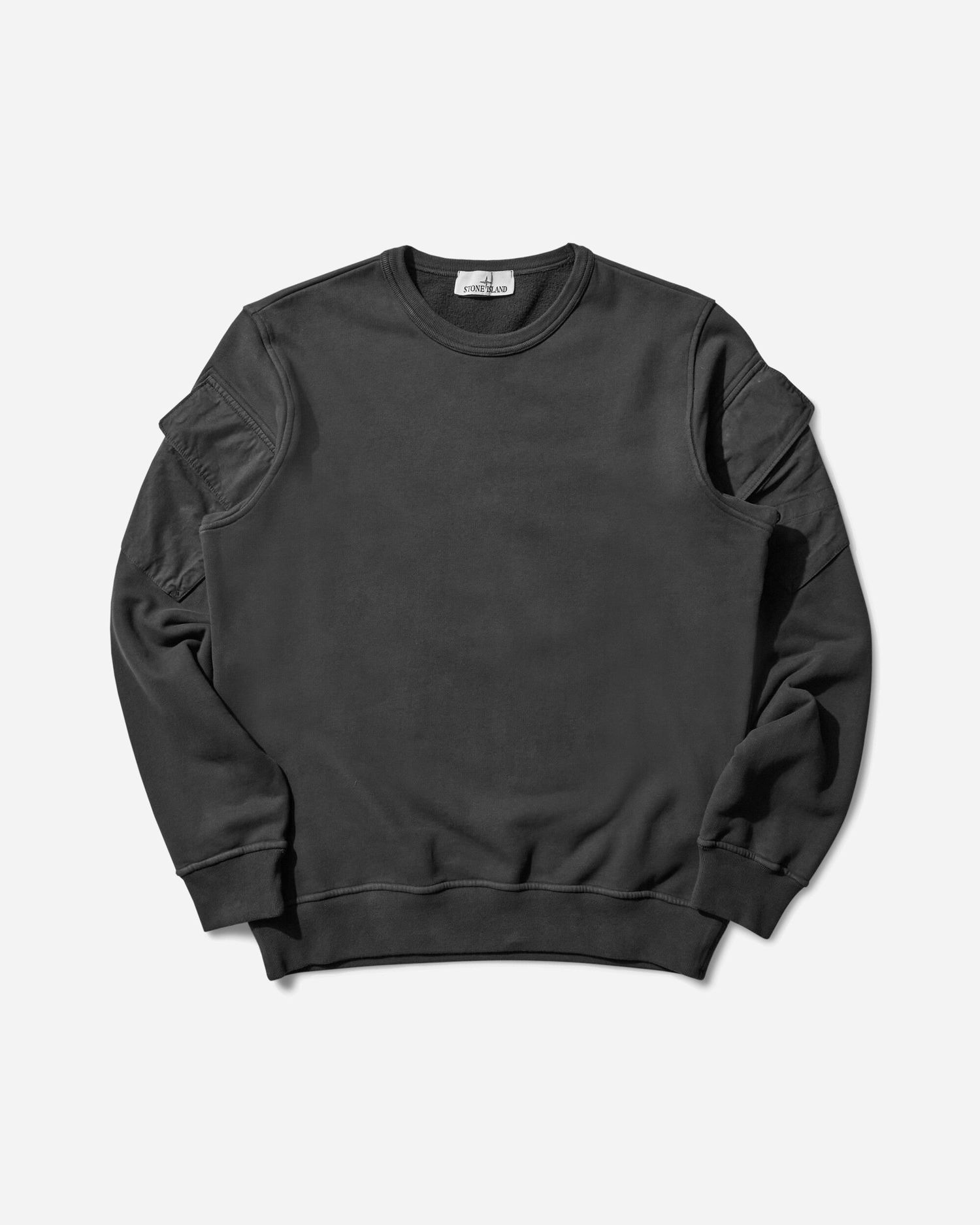 Pulover Stone Island Crewneck Sweatshirt with Sleeve Pockets Črna | K2S15-6100008-S0A20 V0029, 1