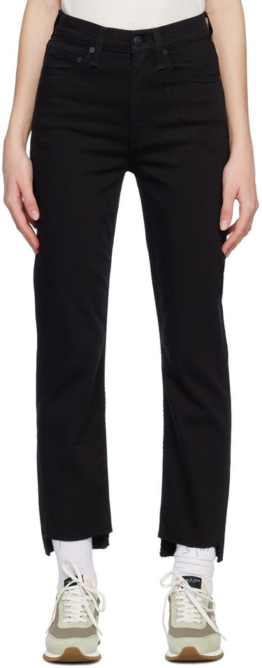 Kavbojke rag & bone Wren Straight Leg Jeans Črna | WDD23S2913N5BN, 0