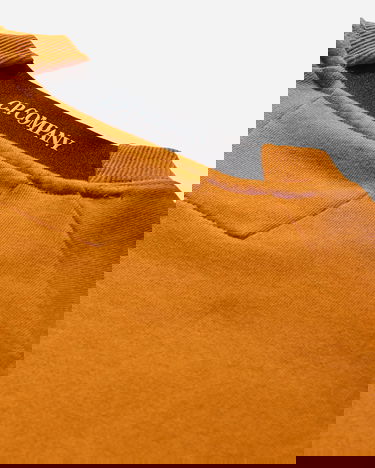 Pulover C.P. Company Diagonal Raised Fleece Crewneck Sweatshirt Oranžna | 19CMSS713A-005086W 434, 4