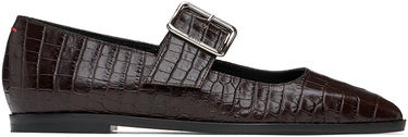 Nega čevljev Aeyde Aeyde Sunny Buckle Ballerina Flats Rjava | A11-FL-GRZS15FL127-FW24-953-065, 0