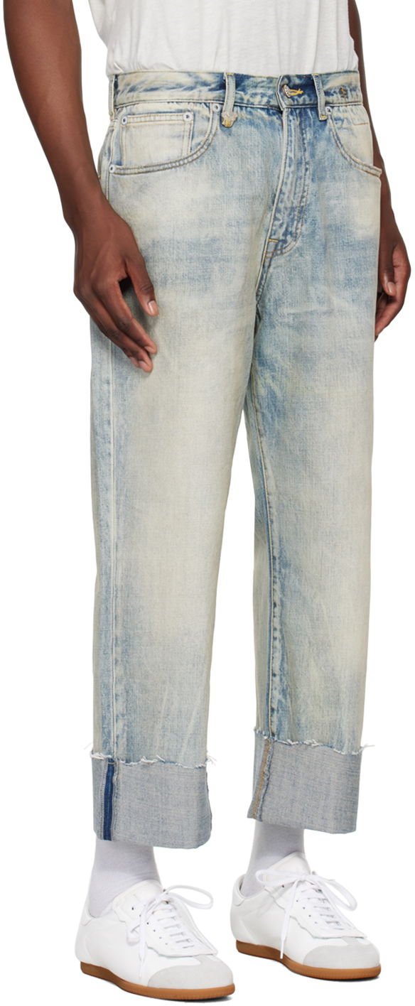 Kavbojke R13 R13 Cuffed X-Boyfriend Jeans Modra | R13MD111-D218C, 1