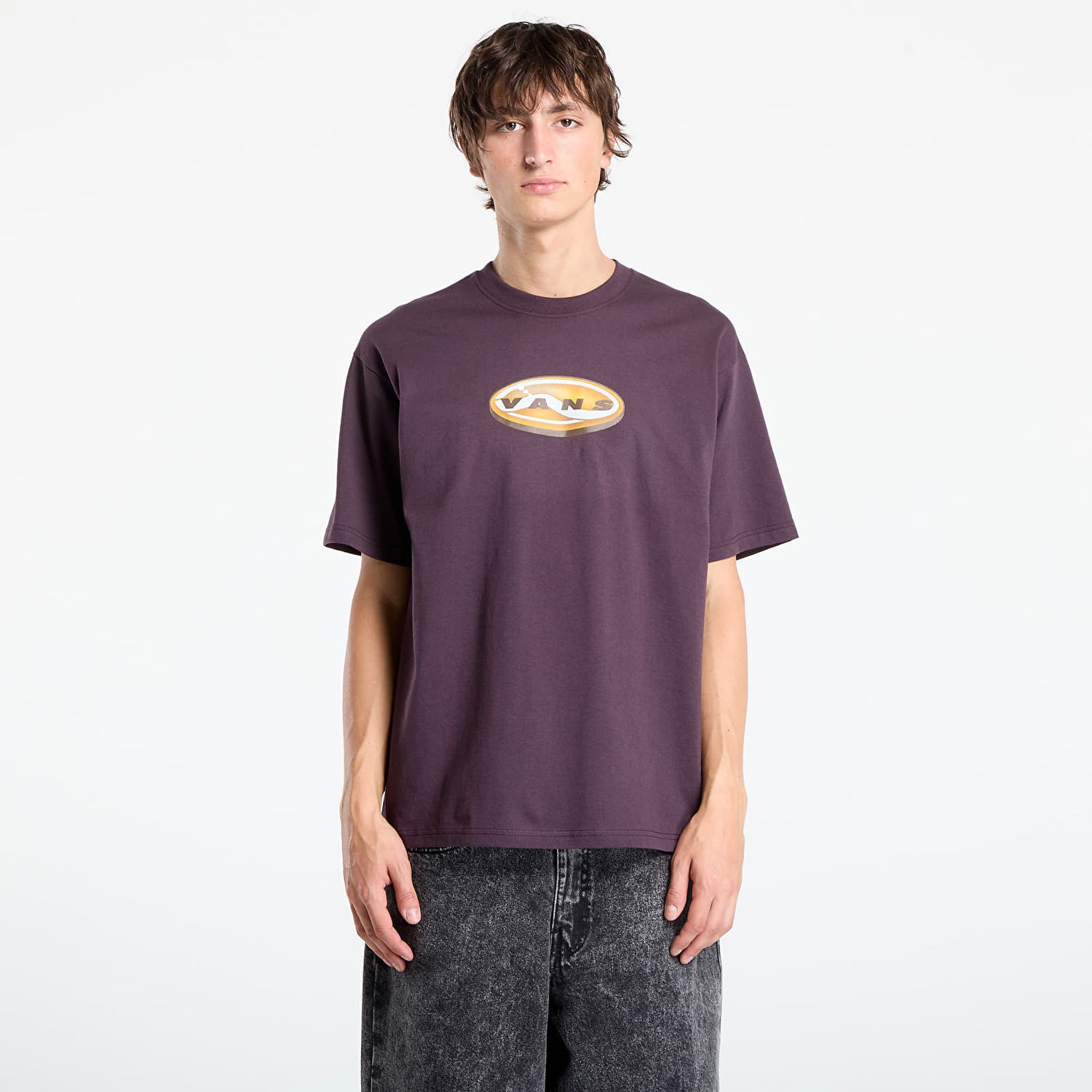 Majica Vans 3D Retroval Short Sleeve Tee Bordo | VN000PBXEMS1, 0