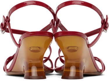 Nega čevljev Dries Van Noten Dries Van Noten Patent Leather Heeled Sandals Rdeča | WS251-1644-189, 1