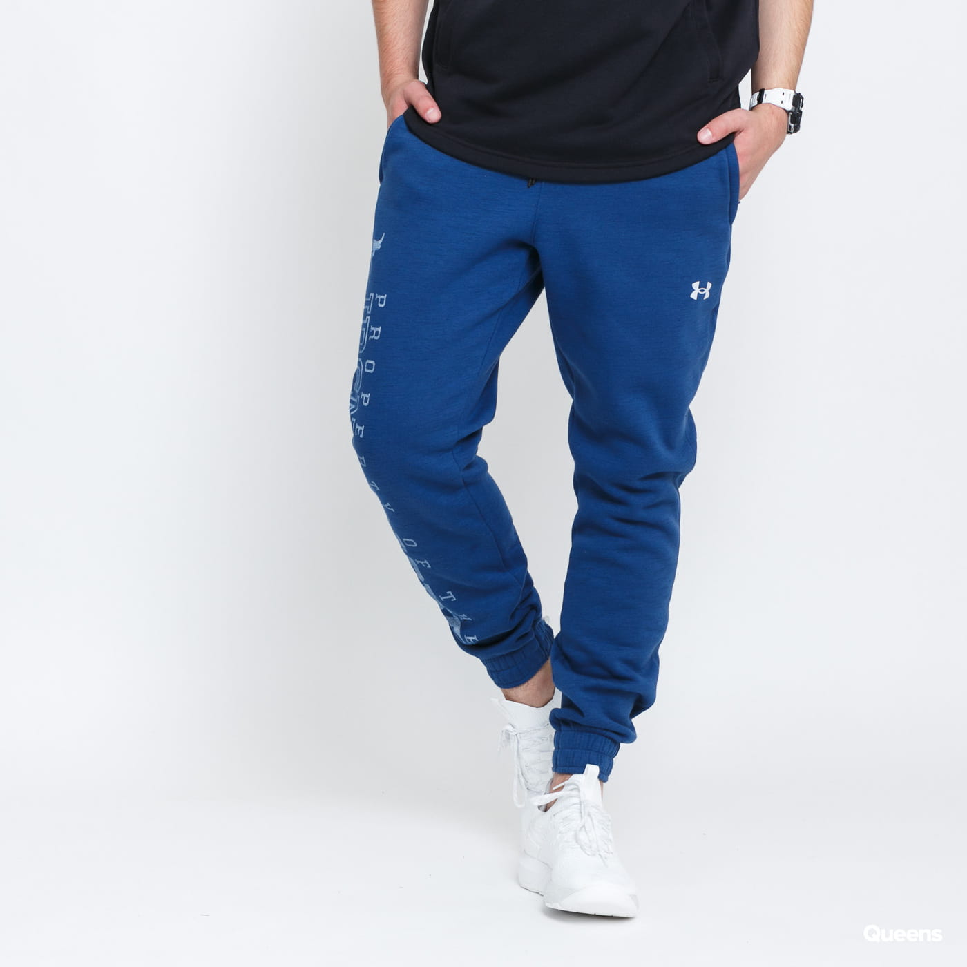 Trenirka Under Armour Project Rock CC Fleece Jogger Mornarica | 1367035-404, 0
