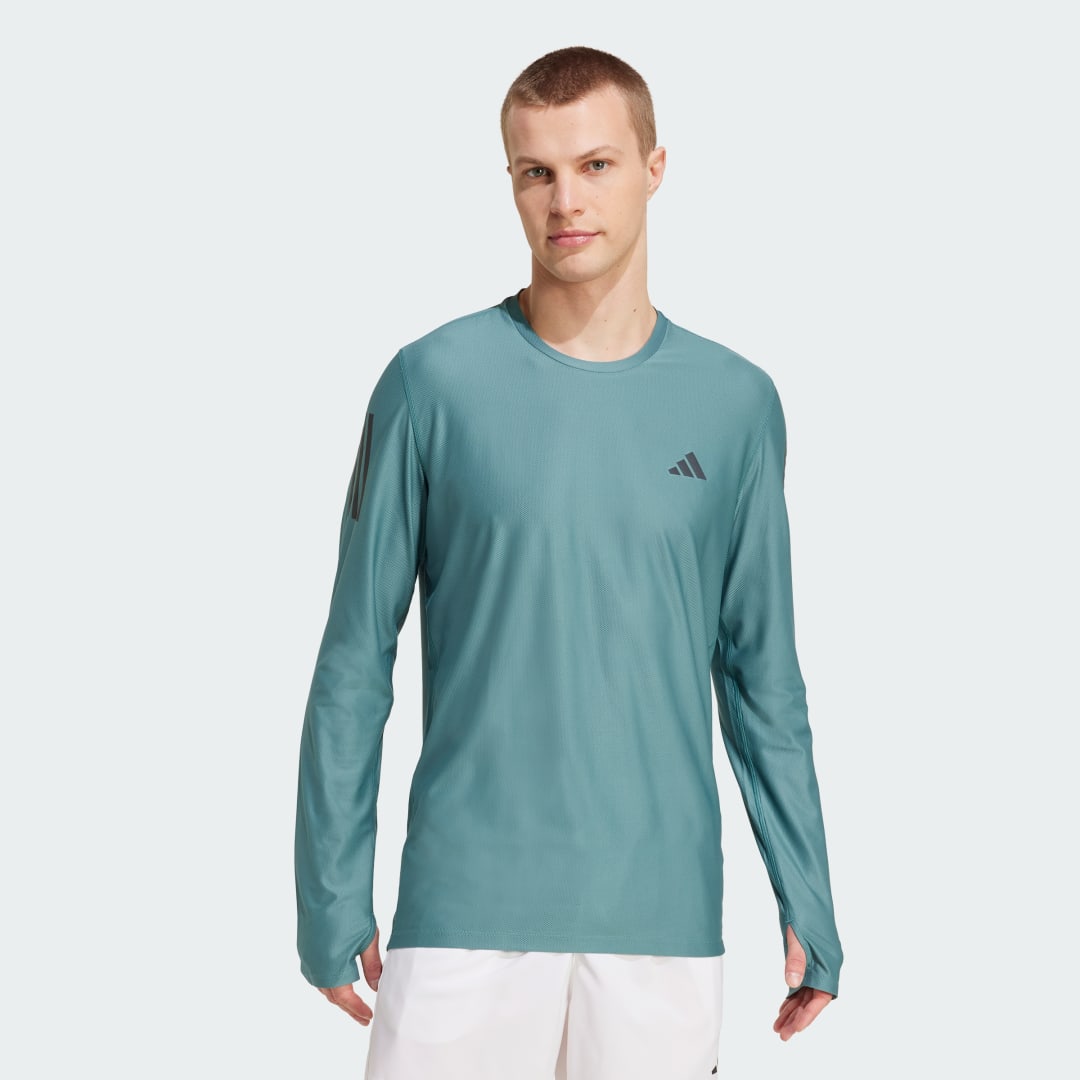Majica adidas Performance Own The Run Long Sleeve Tee Zelena | KC2208, 0