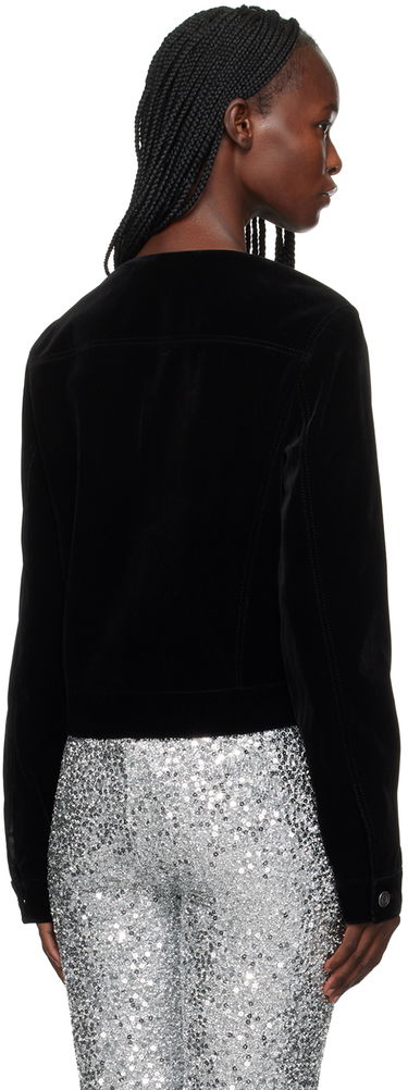 Jakna We11done Velvet Zip-Up Jacket Črna | WD-JK3-23-018-W-BK, 2