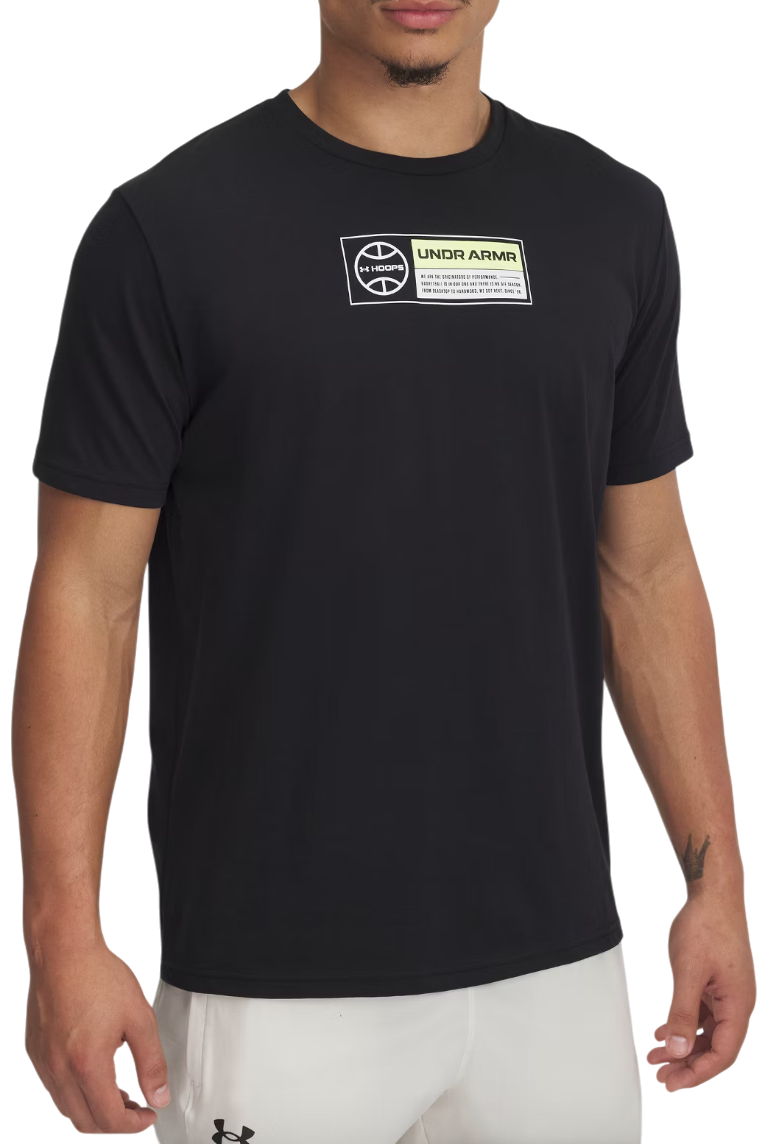 Majica Under Armour Hoops 60/40s Short Sleeve T-Shirt Črna | 1390187-001