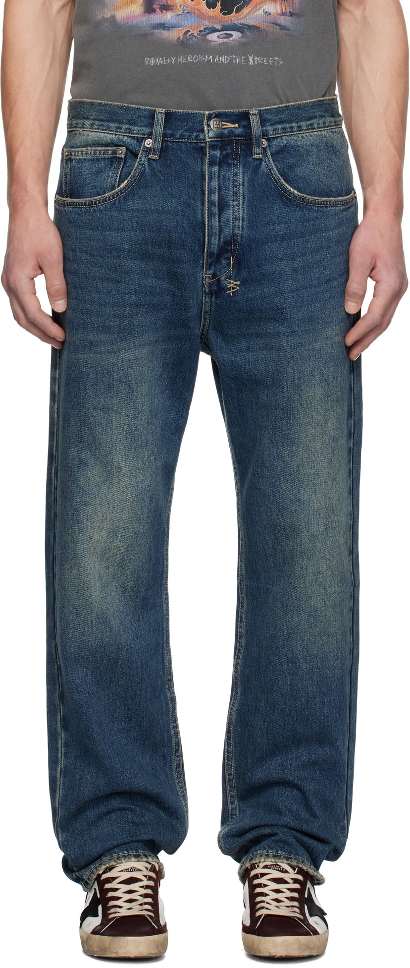 Kavbojke Ksubi Ksubi Anti K Gasoline Jeans Modra | MPS25DJ017